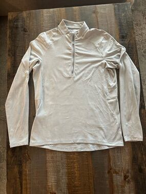 lululemon athletica Light Gray Quarter-Zip Pullover